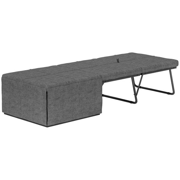 Hopfällbar säng ca 190x60 cm gästsäng med 8 cm skummadrass, hopfällbar ...
