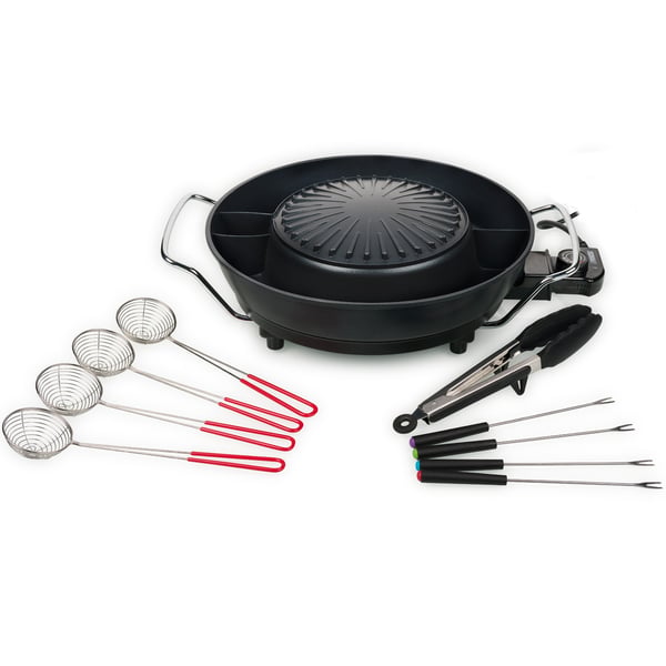 Korealainen grilli PZ-9131 sähköinen kuuma kattila Ø 24 cm 1800W 3l