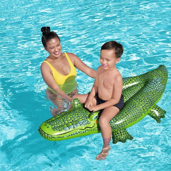 Bademadras Buddy Crocodile Ride-On 1,52m x 71cm