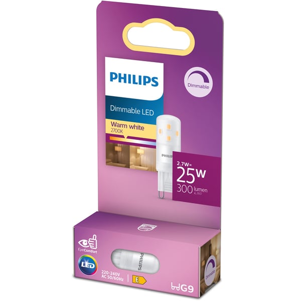 LED G9 Kapsel 2,7W (25W) Dæmpbar 300lm