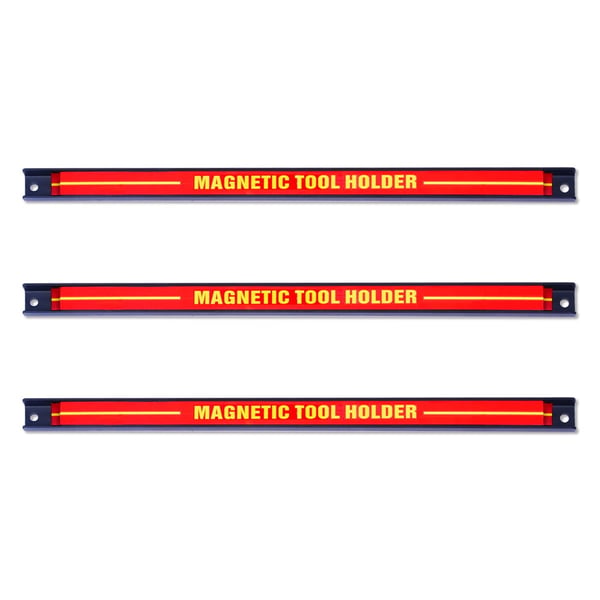 3 x magnetisk verktygshållare vägg magnetremsa set magnetremsa 46 cm