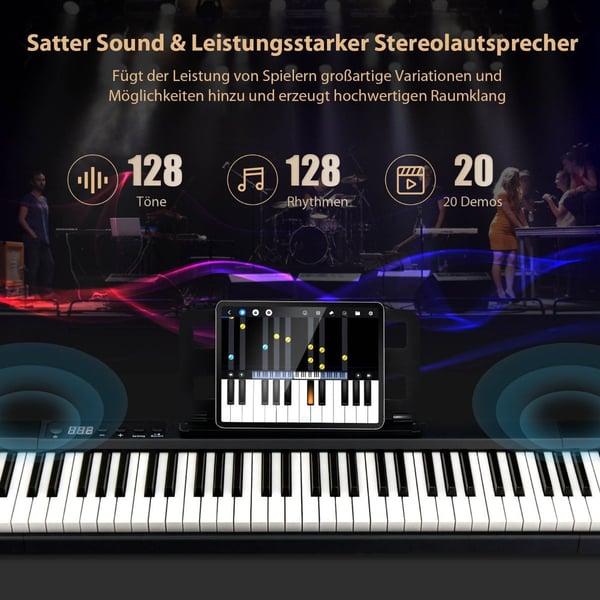 Elektronisk klaviatur 88 tangentbord Elektriskt piano Digital keyboard Musikinstrumentset