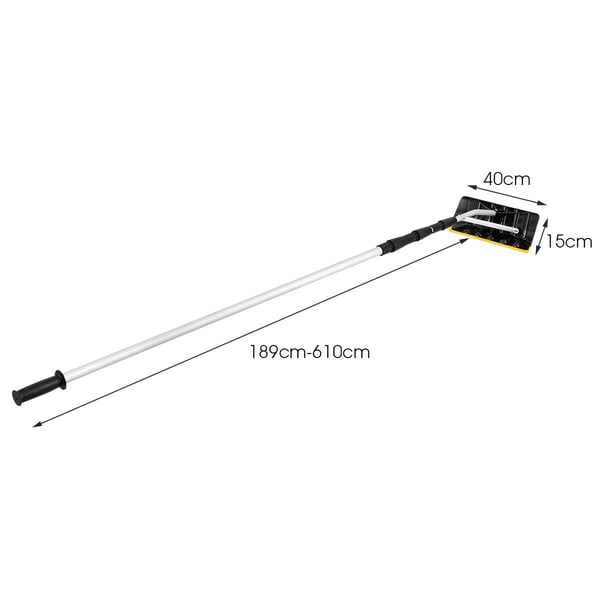 Safstar aluminiumssnetagrive 6,4 m lang tagrive med 39 cm overdimensioneret klinge