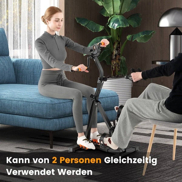 Poljinharjoitus senioreille Fitness-laite käsille 43-53 x 45 x 87-100 cm musta + oranssi