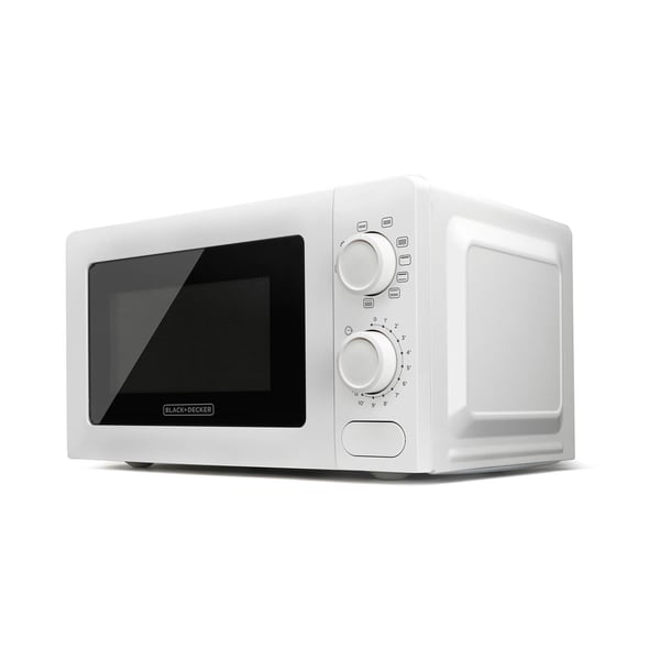 BLACK+DECKER Mikrobølgeovn 700W Grill Hvid