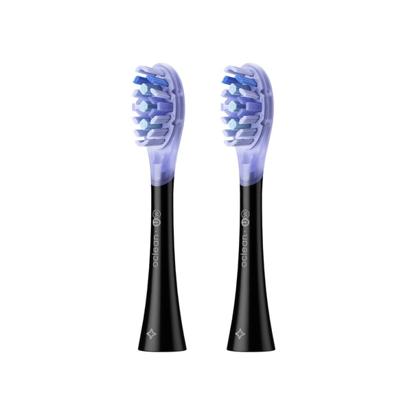 OCLEAN Brush Head Ultra White 2 Pack Black
