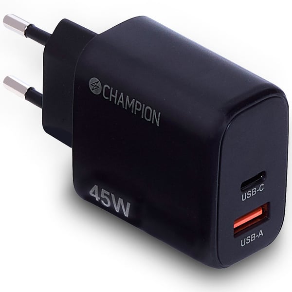 Oplader 45W PD/QC Sort