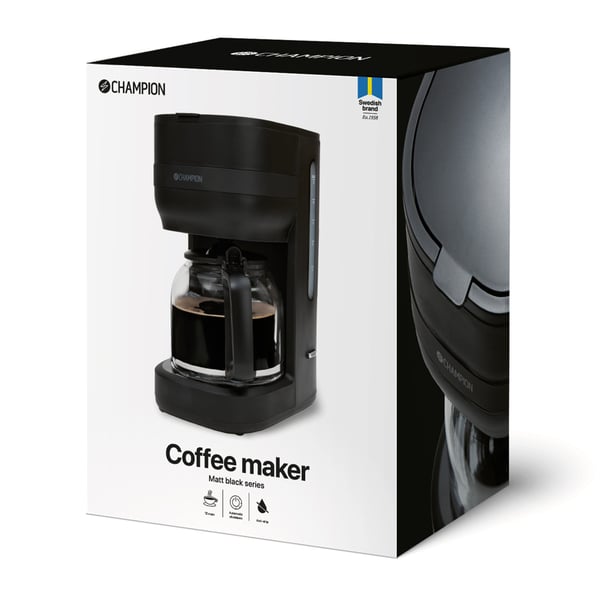 Kaffemaskine 12-kop/1,5L KB300 Mat sort