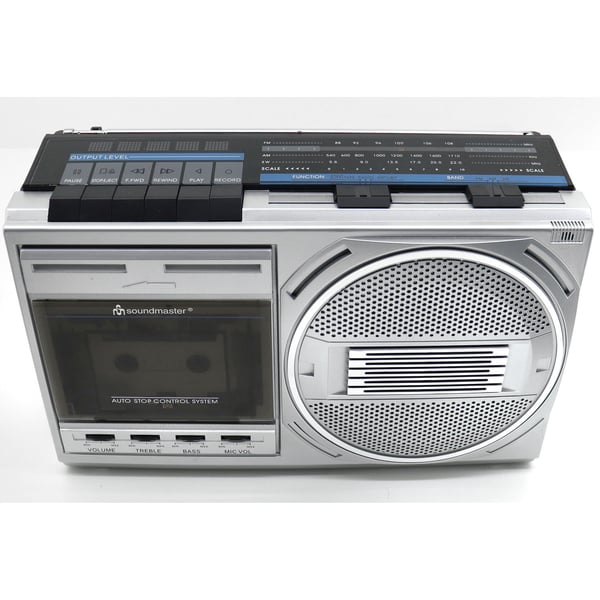 Kassetteradio Mono Bluetooth RR20SI Sølv
