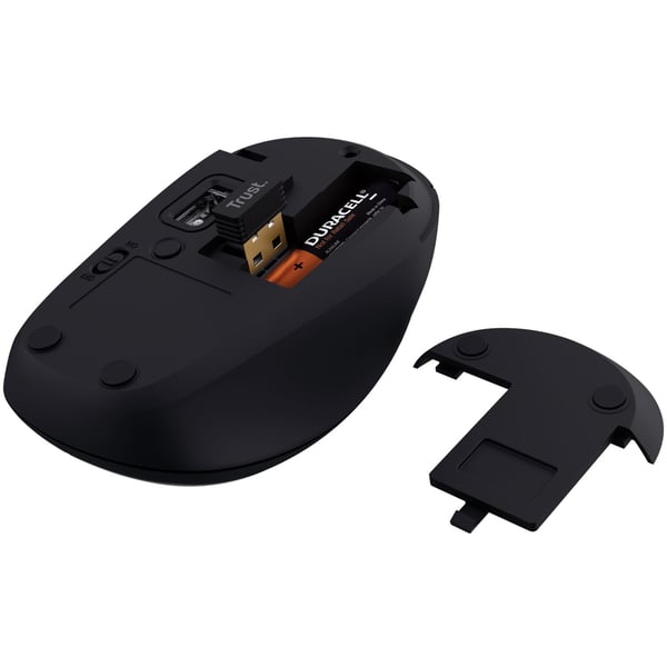 Yvi+ Trådløs mus Bluetooth / 2,4 GHz Svart
