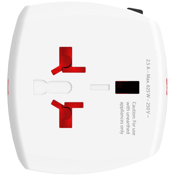 Världsreseadapter MUV Micro Ojordad
