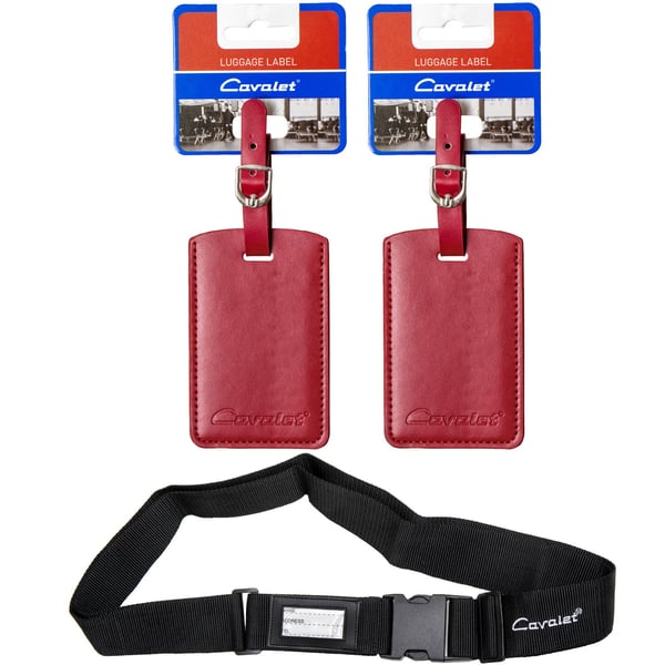 Bagagerem & 2 røde mærker sæt, justerbar, holdbar Bagagerem & 2 røde mærker sæt, justerbar, holdbar