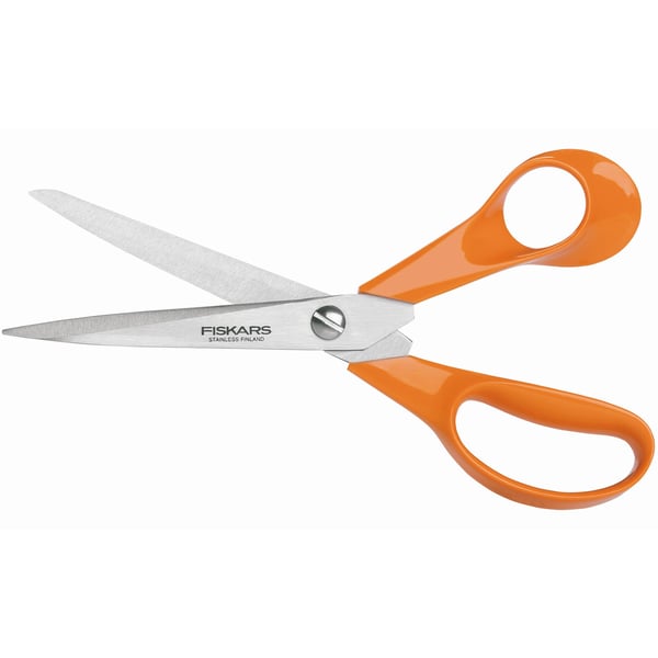 Oranssikahvaiset sakset, 21 cm, ruostumaton teräs