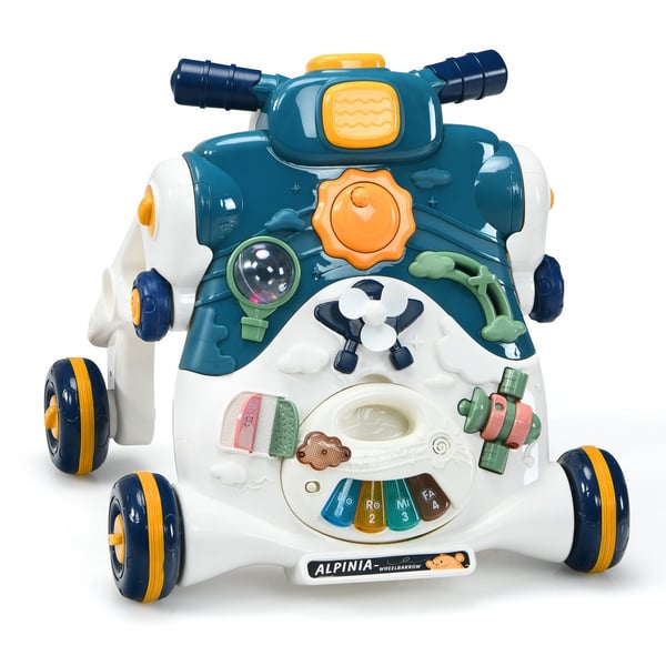 3-in-1 Baby Walker valoilla, musiikilla ja aktiviteettitaululla