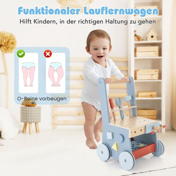 2-in-1 Baby Walker & Activity Center ja säilytystila
