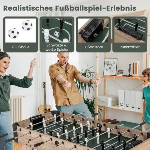 Fotballbord med 2 baller, 26 spillere, poengtellere
