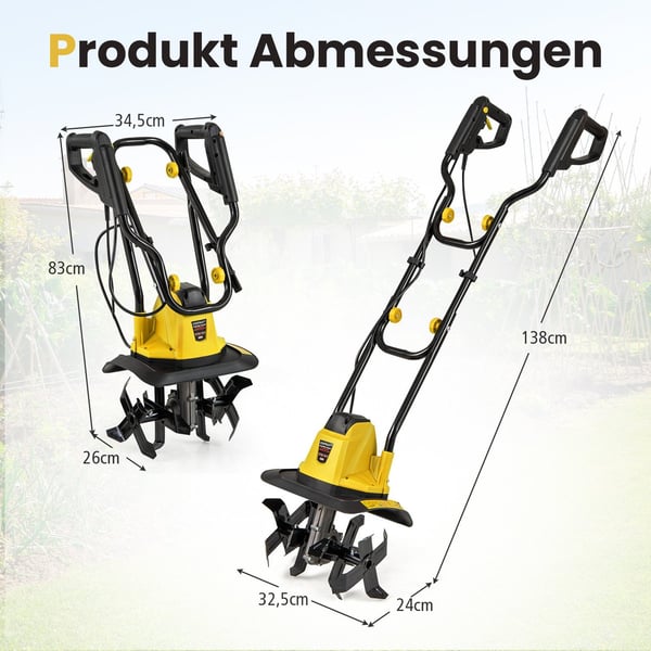 Elektrisk rorkult 750W – 32cm Bredde, 22cm Dybde