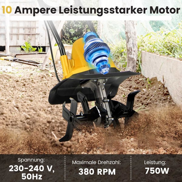 Elektrisk rorkult 750W – 32cm Bredde, 22cm Dybde