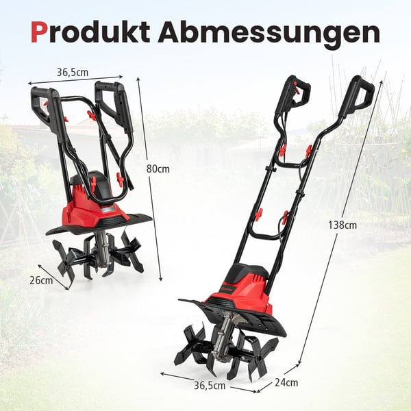 Elektrisk rorkult 1200W – 36cm Bredd, 22cm Djup