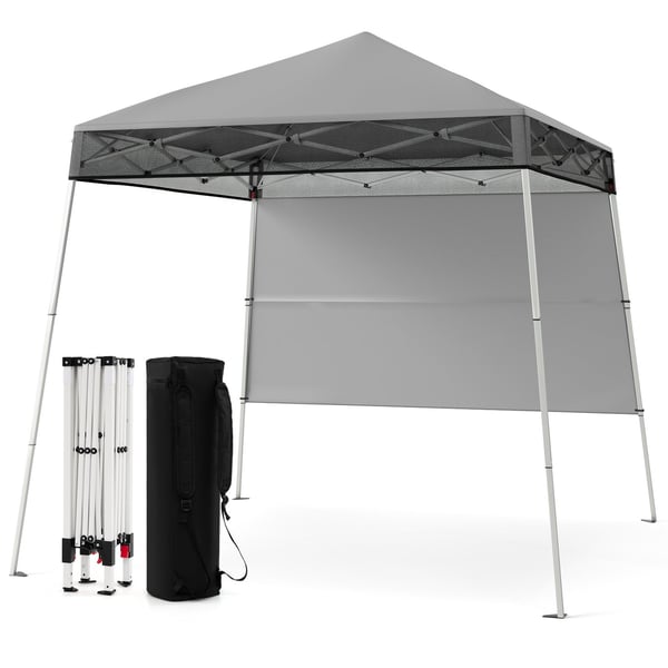 Justerbar 2x2m Pop-Up Gazebo med sidovägg, vattentät