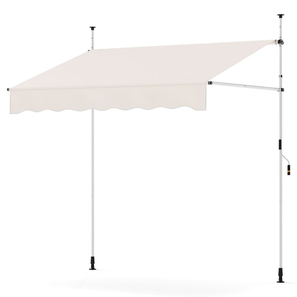 Udtrækkelig altanmarkise, borefri, UV-bestandig, 200 cm