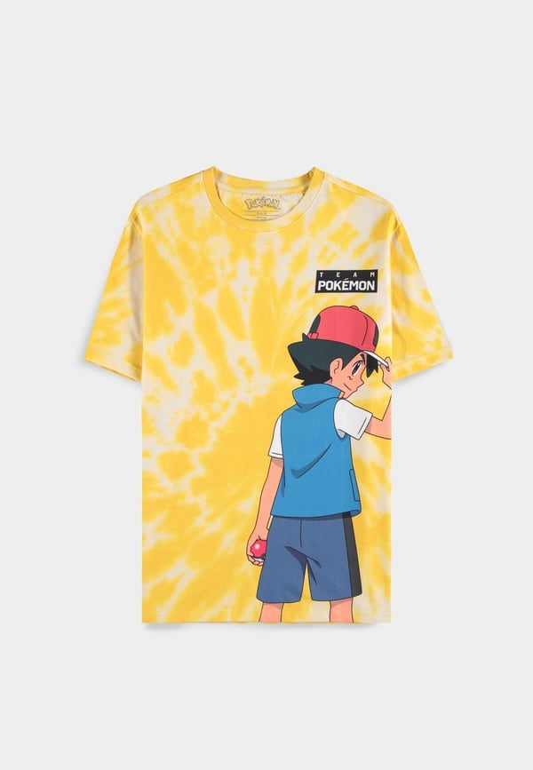 Pokémon - Ash and Pikachu - Digital Printed Men's Short Sleeved T-shirt - XS