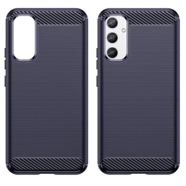 Carbon Case Flexibelt Skal Samsung Galaxy A54 - Mörkblå