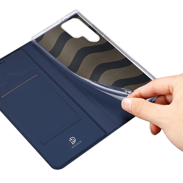 Dux Ducis Skin Pro Flip Fodral med Korthållare Samsung Galaxy S24 Ultra - Blå