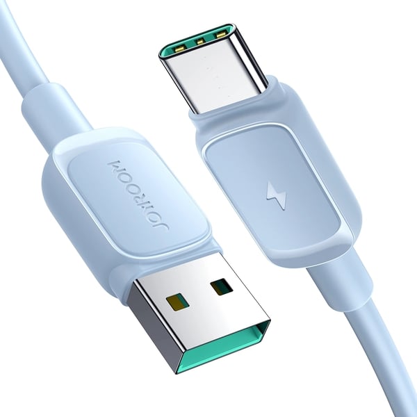 joyroom USB til USB C kabel 1,2m - Ljusblå (2-pak)