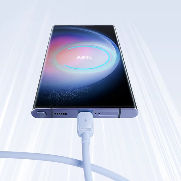 Joyroom USB Till USB C Kabel 1.2m - Ljusblå (3-pack)