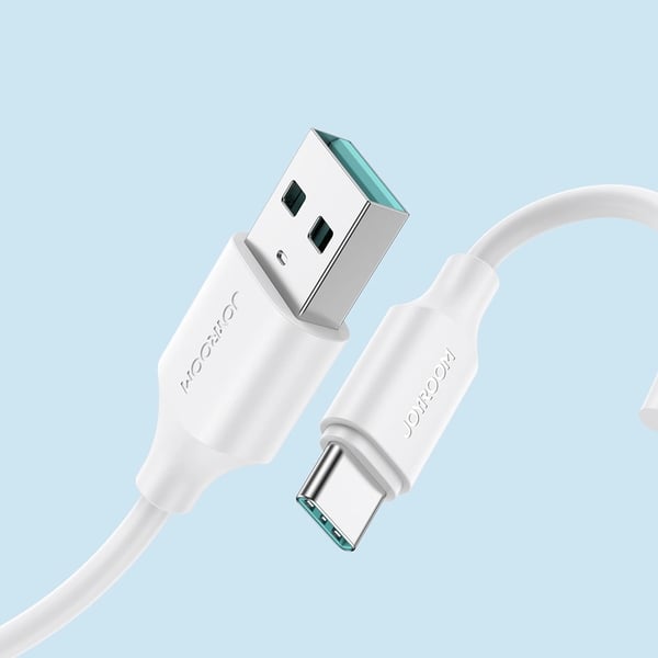 Joyroom USB Till USB C Kabel 1m - Vit (5-pack)
