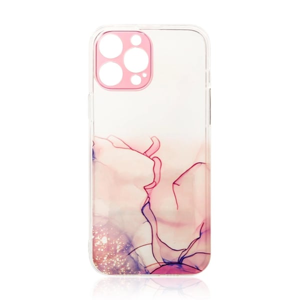 Marble Case Skal iPhone 12 Pro - Rosa