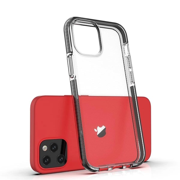 Spring Case Skal med Ram iPhone 13 Mini - Transparent/Mörkblå