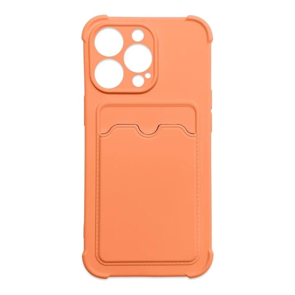 Card Case Skal med Korthållare iPhone 12 Pro Max - Orange