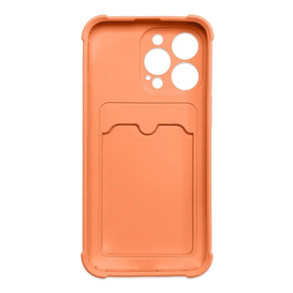 Card Case Skal med Korthållare iPhone 12 Pro Max - Orange