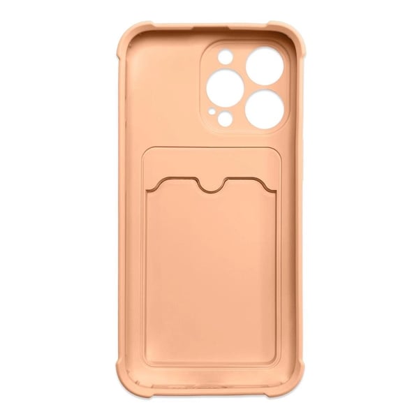 Card Case Skal med Korthållare iPhone 13 Pro Max - Rosa