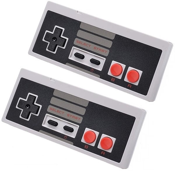 Trådlös Handkontroll Kompatibel med Nintendo Classic Mini (2-pack)