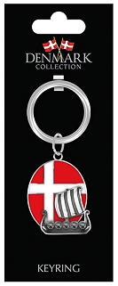 Dansk Vikingaskepp Nyckelring