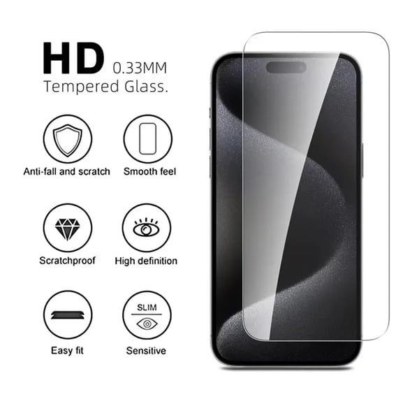 NTK Härdat skyddsglas Apple iPhone 16 Pro (3-pack)