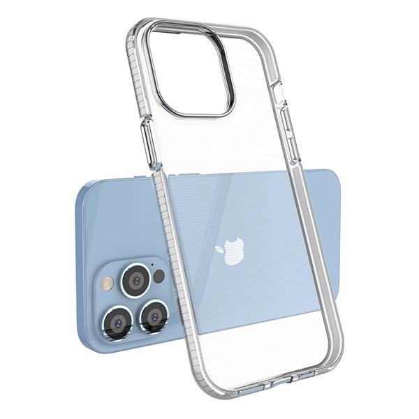 Spring Case Skal med Ram iPhone 14 Pro Max - Transparent/Ljusblå