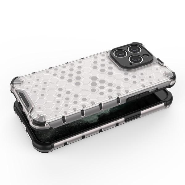 Honeycomb Hybrid Skal iPhone 14 Pro Max - Transparent/Svart