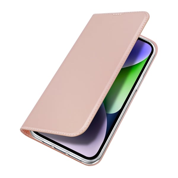 Dux Ducis Skin Pro Flip Fodral med Korthållare iPhone 15 - Rosa