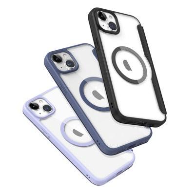 Dux Ducis Skin X Pro Magnetisk Flip Fodral med Korthållare iPhone 15 - Lila