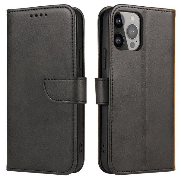 Magnet Case Flip Fodral med Ställ och Plånbok iPhone 14 Pro Max - Svart