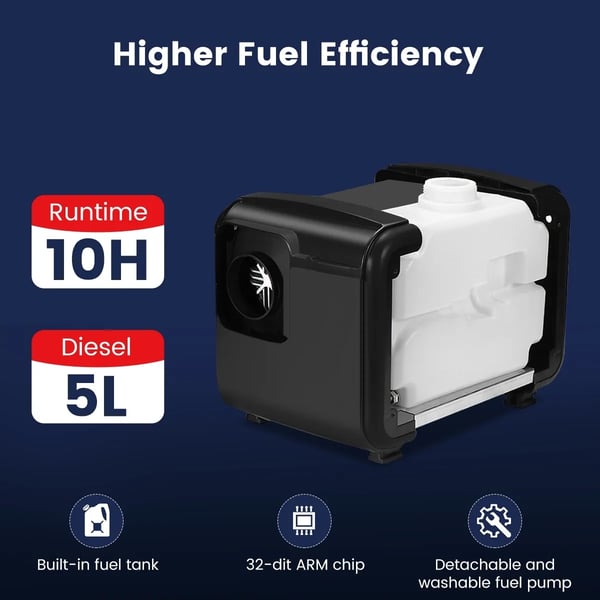 12V/24V 5-8KW integrerad dieselluftvärmare för lastbilar, husbilar, båtar, bussar, pålitlig drift, lätt att installera och underhålla