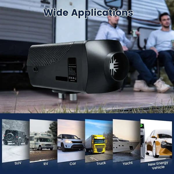 12V/24V 5-8KW delad bilvärmare med LCD-panel och fjärrkontroll, energibesparande dieselluftvärmare, lätt att installera