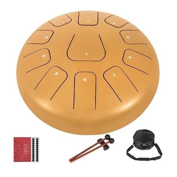 12 tum/30 cm 11-toner C-dur skala tunga trumma kit, stål titanlegeringsmaterial, perfekt ljudkvalitet, lätt att lära sig och spela