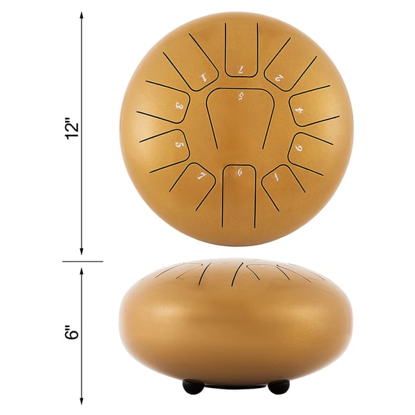 12 tum/30 cm 11-toner C-dur skala tunga trumma kit, stål titanlegeringsmaterial, perfekt ljudkvalitet, lätt att lära sig och spela