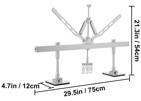 29,5 tums bucklig dragstång kit med dubbelarmsspak och justerbara fötter, genomtänkt design, ram i aluminiumlegering