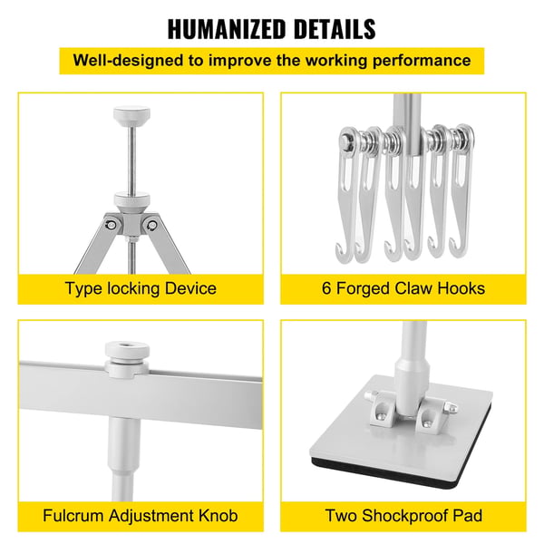 29,5 tums bucklig dragstång kit med dubbelarmsspak och justerbara fötter, genomtänkt design, ram i aluminiumlegering